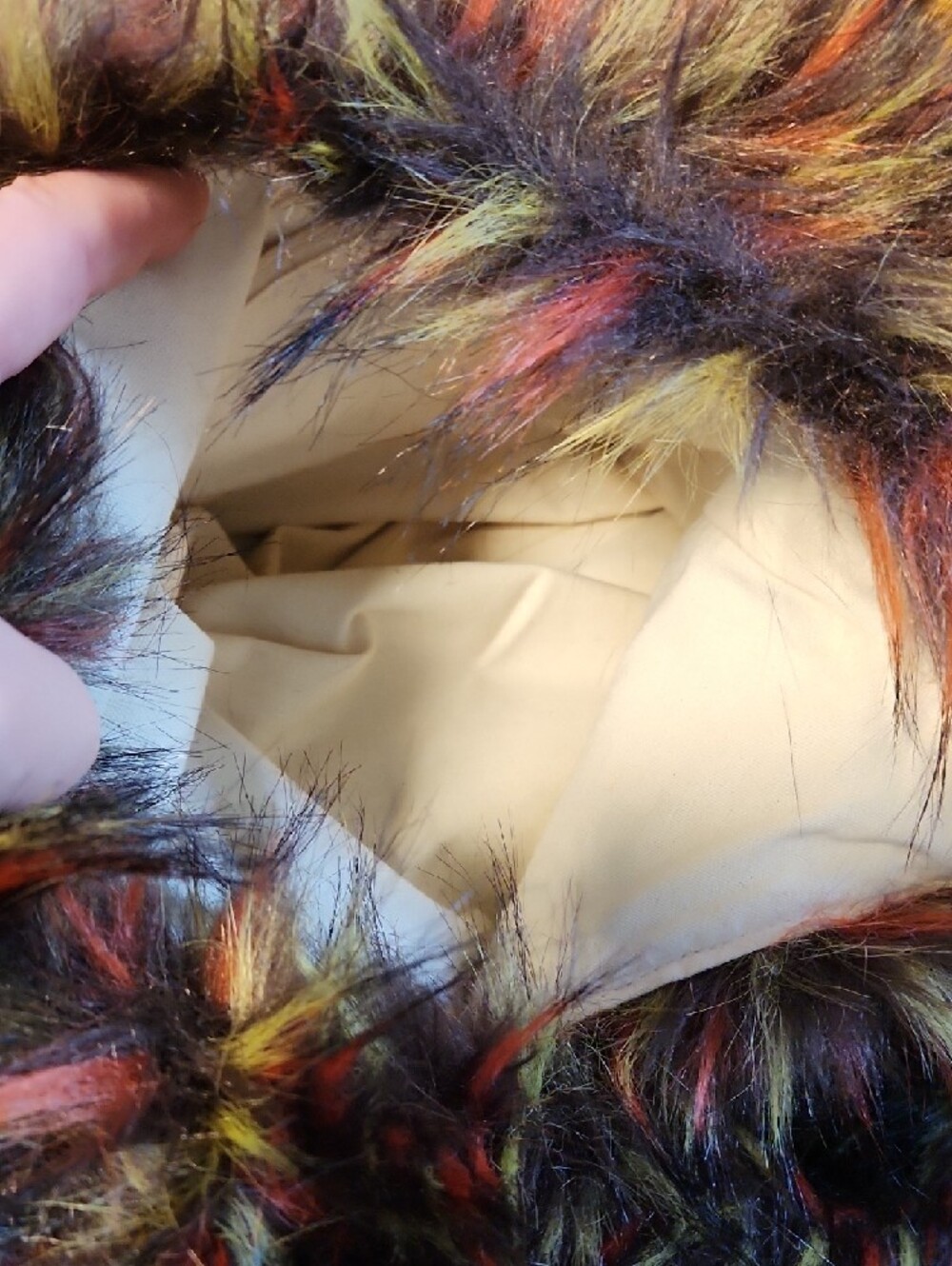 Source Unknown Multi-Color Faux Fur Shoulder Bag - Picture 7 of 7